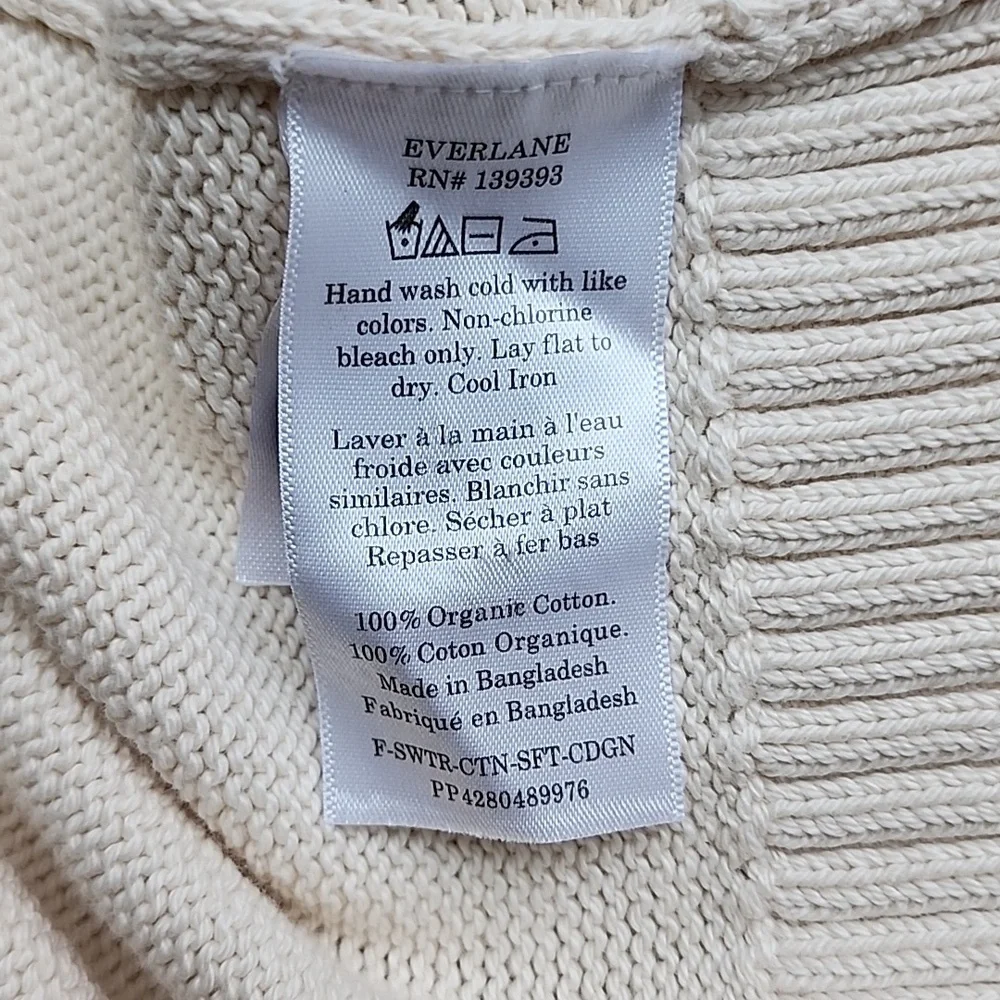 Everlane Organic Cotton Cardigan Nwt - Picture 10 of 13